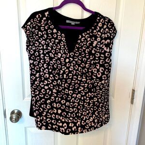 Marc New York- cheetah print blouse- Size Large